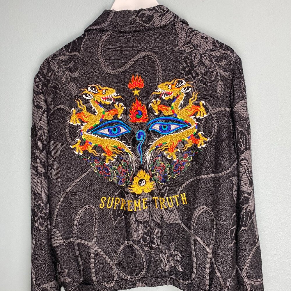 Supreme SS17 Truth Tour Jacket - Black Size M Preowned - Picture 3 of 10